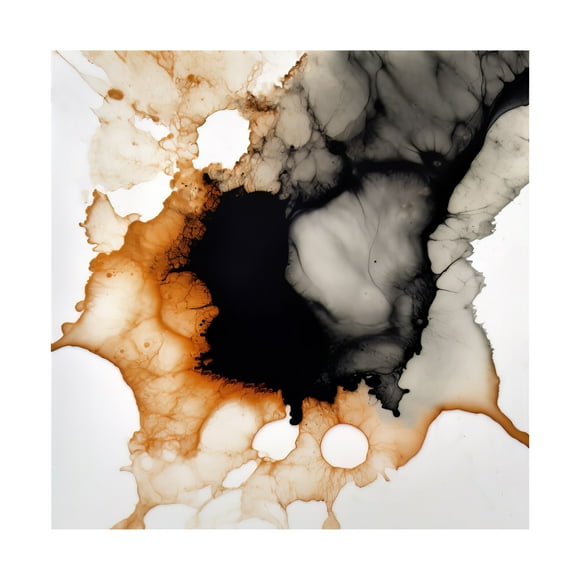 Canvas Wall Art - Bilge Paksoylu 'Dreamy Ink 2' Wall Art for Living Room, Bedroom, or Office D?cor by Trademark Fine Art - 14 x 14 Inches