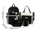 thumbnail image 3 of Mochila escolar para niños de preescolar a secundaria | Mochila de lona de gran capacidad, bolso bandolera, estuche para lápices | Bolsa ligera y duradera con cremallera para viajes escolares y, 3 of 5