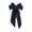 Navy, variant on Large Bows 14inch Long For Womens Hair Big Bow Clip Scarf French Barrette With Long Silky Satin Ribbon Plain Color Bowknot Hairpin Hair Slides Navy