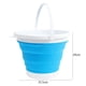 thumbnail image 3 of Cubo plegable de 10 l para ahorrar espacio, cubo plegable portátil para exteriores (azul) Ehuebsd Libre de BPA, 3 of 5