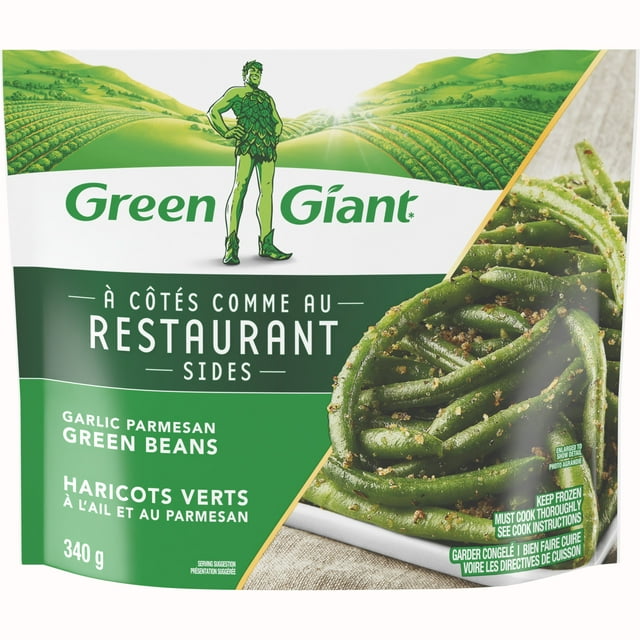 Green Giant Restaurant Sides Garlic Parmesan Green Beans, 340 g