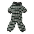 thumbnail image 3 of Striped Onesie Dog Pajamas, Polyester 4 Legged Dog Pajamas Multipurpose Elastic Comfortable  For Summer For Parties XS,S,M,L,XL, 3 of 8