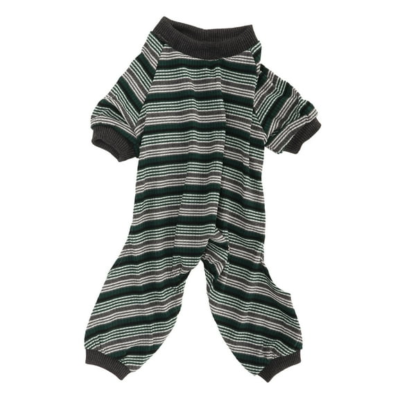 Onesie Dog Pajamas,Striped Dog Pajamas Soft Striped Dog Pajamas Legged Dog Pajamas Multi-Functional