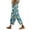 Sky Blue, variant on YUANGUANST Women's Wide Leg Pants Women's Spring And Summer Casual 3D Printed Back Pocket Cotton And Linen Pants Office Slacks