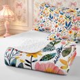 thumbnail image 4 of Manfei Cottagecore Blossom Twin Quilt Set 2 Pieces,Vintage Flowers Leaves Twin Coverlet Set,1 Bedspread and 1 Pillowcase, 4 of 7