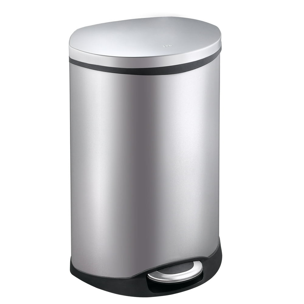 EKO Shell 50L / 13.2 Gallon SemiRound Step Trash Can