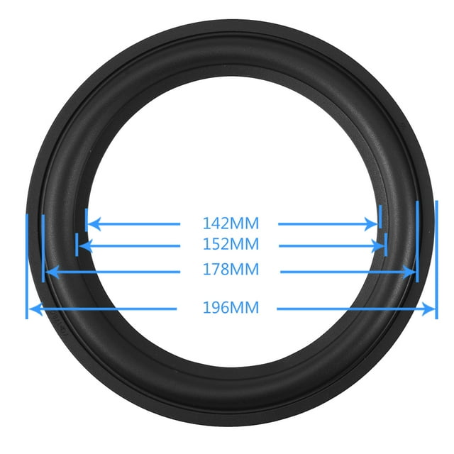 Anti-Aging Rubber Edge Speaker Nice Audio Effect Rubber Edges Speaker Rubber Edges, Rubber Speaker, Edge Surround Rings Replacement Parts Rubber Edge Speaker, For Speaker Repair