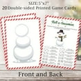 thumbnail image 3 of 20pcs, Roll A Snowman Game, Dice Rolling Game, Winter Family Christmas Game Activity, Holiday Games, Draw a Snowman Game, Classroom Games, Holiday Classroom Games, Double-Sided Printed Game Card Set, 3 of 6
