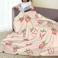 thumbnail image 6 of Sikiie Strawberries Ultra-Soft Micro flannel Blanket Luxury All Seasons Warm Blanket for Bedding Sofa and Travel (4 sizes)-80"x60", 6 of 7