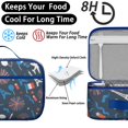 thumbnail image 4 of Eiffel Tower Lunch Box Men Women Women Cooler Bag Reusable Cooler Lunch Box for School Travel Picnic, 4 of 6