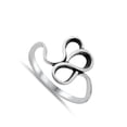 thumbnail image 4 of Abstract Modern Artistic Ring .925 Sterling Silver Band Jewelry Female Male Unisex Size 5, 4 of 4