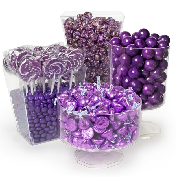 Purple Candy Buffet Table Supplies