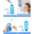thumbnail image 4 of Neti Pot Sinus Rinse Wash Bottle Nose Cleaner Pressure Nasal Irrigation for Adult & Kid, 300 ML with 30 Nasal Wash Salt Packets and Sticker Thermometer BPA Free, 4 of 7