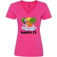 thumbnail image 3 of Inktastic Naples Florida Beach Vacation Women's V-Neck T-Shirt, 3 of 5