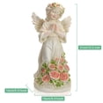 thumbnail image 3 of Estatua de ángel para decoración de jardín con panel solar y resina, 3 of 7