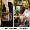 thumbnail image 2 of FOR U DESIGNS Bear Brown Pattern Bible Cover Quilted Protective Church Organizer Holder Bag Large Capacity Church Bag Bible Protective Christian Bible Accessories, 2 of 7