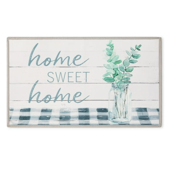 Mainstays Home Sweet Home Multicolor Kitchen Mat, 18" x 30"