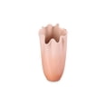 thumbnail image 2 of Stoneware Iris Vase With Ruffled Rim, Peche, 12 Inch, 2 of 10