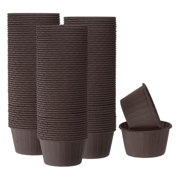 150pcs 3.5oz Moldes para Magdalenas de Papel de Tamaño Estándar Envoltorios Antiadherentes Desechables para Bodas Cumpleaños Navidad Postres Café