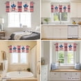 thumbnail image 5 of USA 250 Years Independence Day Flag Star Valances for Windows,Kitchen Valance Rod Pocket Short Curtain, Fireworks Design Valance Curtain Window Valances for Bedroom Bathroom Living Room 42x18in, 5 of 9