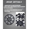 thumbnail image 5 of 4 Pack 16 inch Wheel Cover Hubcap Compatible with Toyota Corolla 2009-2026,Snap-on Installation,Black Lacquer, 5 of 7