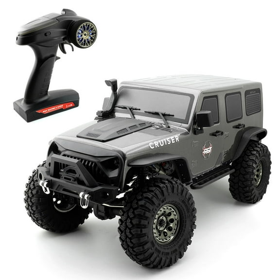 1/10 2.4GHz RC Off-Road Crawler 4WD Climbing Vehicle with Metal Chassis Ready to Run Grey