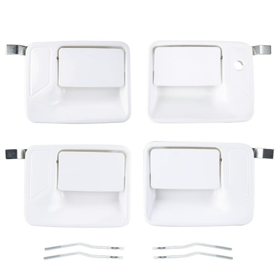 Guwzn 4pcs Front & Rear Outside Door Handles Compatible for Ford Super Duty F250 F350 1999-2016 7C3Z2522405AA