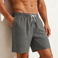 thumbnail image 5 of IhhxPro Men's Running Shorts Quick Dry Elastic Waist Drawstring Beach Swim Summer Casual Patterned Lightweight Athletic Gym Training Activewear Loose Fit S-2XL, 5 of 5
