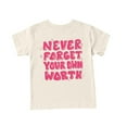 thumbnail image 4 of piuwrlz Summer Short T-Shirts for Girls Short Tops Sleeve Printed Round Neck Tops Shirt Undershirts Beige Size 160, 4 of 5