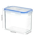thumbnail image 3 of Airtight Food Storage Containers, Clear Plastic Dry Food Canisters with Lids for Kitchen Pantry Organization, Stackable and Dishwasher Safe, Keep Food Fresh, 3 of 6