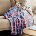 thumbnail image 5 of 4th Of July PALIFEUR Throw Blanket, 27.56 x 39.37 Inch Patriotic Flannel Blankets, Independence Day Throw Blanket for Couch Bed Office, USA Flag Decorate Soft Blanket, 5 of 7
