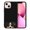 Black Tricolor Aussie Australian Shepherd Dog, variant on FINCIBO Soft Rubber Cover Case for Apple iPhone 13 mini 5.4" 2021 (NOT FIT iPhone 13 Pro 6.1"/iPhone 13 6.1"/iPhone 13 Pro Max 6.7" 2021), Animal Black Tricolor Aussie Australian Shepherd Dog