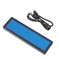 thumbnail image 2 of Badge de Nom Programmable avec Lumière Bleue Voyante pour Usage en Boîte de Nuit Luminosité Réglable Rechargeable via USB, 2 of 8