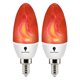 thumbnail image 1 of Bombilla LED de fuego roja, base E12, 3 W, paquete de 2 bombillas Bluex, 1 of 4