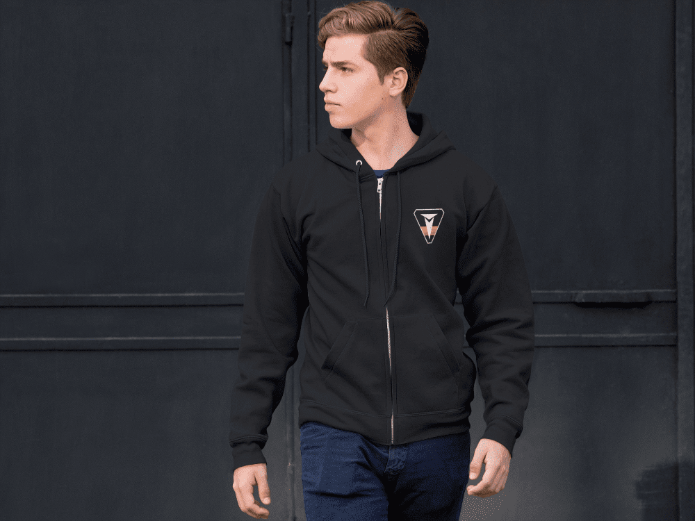 Toyota TRD Retro Vintage Badge Zip-Up Hoodie
