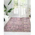 thumbnail image 6 of Unique Loom Nostalgia Collection Area Rug - Katie (5' 3" Square Pink/Blue), 6 of 12