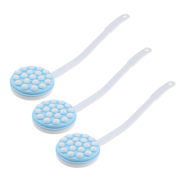 Cepillo de Baño para Espalda Adultos Ancianos 3 Piezas Yuyangstore Unisex Mangos Largos