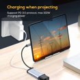 thumbnail image 3 of Type-C to Gigabit Ethernet Rj45 Lan PD Charging USB C Data Port Converter Adapter for TV PC, 3 of 6