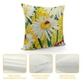thumbnail image 4 of JEUXUS Spring Summer Pillow Covers, Farmhouse Spring Summer Decor Daisy Floral Yellow Pillow Covers for Couch Sofa Indoor Outdoor Yellow Sunflower Summer Decorations, 4 of 5