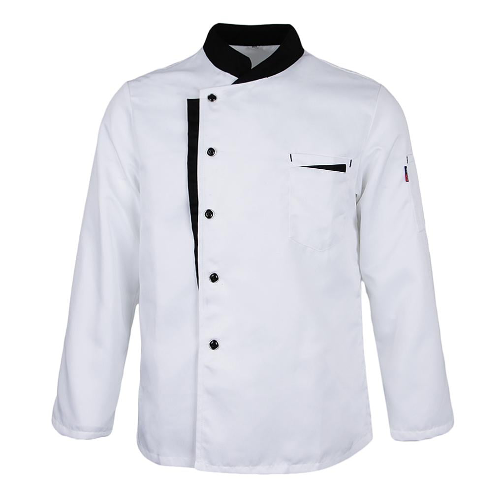 Fashion Unisex Chef Jacket Catering Coat Short Sleeve Chefwear Tops Uniform M~3X 