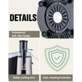 thumbnail image 6 of Hilax 5-SPEED Centrifugal Juicer Machines Vegetable and Fruit,1100W Juice Extractor with 3" Feed Chute,BPA Free,Easy to Clean,High Juice Yield,Champagne, 6 of 11