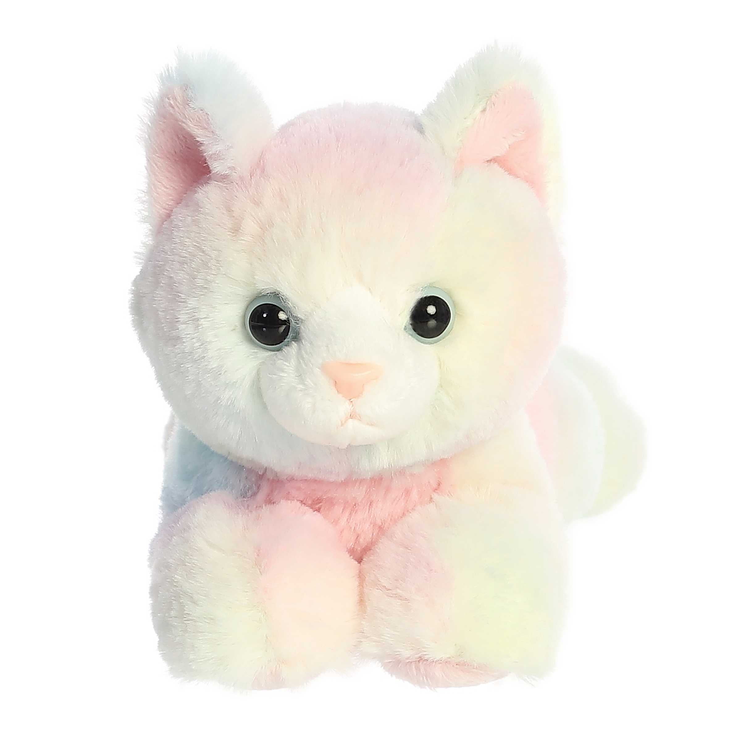 Razberryripple Purple Pink Cat Mini Flopsie - 8 – Plushie