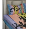 thumbnail image 2 of Ambesonne Vintage Fitted & Top Sheet Set with Shams, Vertical Wooden Planks, Multicolor, 2 of 4