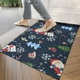 thumbnail image 4 of Dark Blue Christmas Santa Pattern Door Rugs,Washable Non Slip Door Mats Indoor,Decorative Door Mats,Entry Mat Indoor for Entrance,Bedroom,Kitchen,Bathroom,17"x30", 4 of 6
