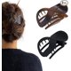thumbnail image 1 of Hair Claw Clips Black Large Hair Clips Hair Accessories For Women And Girls (2pcs, Black+amber), 1 of 5