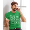 thumbnail image 2 of Veracco Feliz Navidad Bitchachos Christmas T-Shirt for Men Xmas Gifts Costumes (Irish Green), 2 of 4