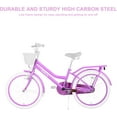 thumbnail image 5 of Ambifirner 16 20 Inch Women City Road bike, Beach Cruiser Bike with Basket for Age Over 7-10 Years Old 20 inch wheel ,No Training Wheels Included, 5 of 9