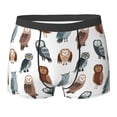 thumbnail image 6 of Men's Boxer Briefs, Ugly Dorky Owl Soft Comfy Mens Underwear Boxer Briefs Breathable With Widen Waist, 6 of 7