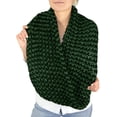 thumbnail image 3 of Peach Couture Unisex Chevron Design Hand Knit Thick Chunky Infinity Loop Scarves, 3 of 3