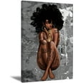 thumbnail image 1 of HZKAICUN Black Queen Poster Wall Art Black Girl Canvas Paintings Black Women Wall Decor African Women Portrait Meditation Vertical Painted Picture For Living Room Decorations Frameless, 1 of 7